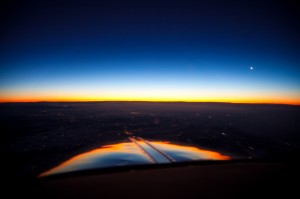 Sunrise over the Rockies in a Beechcraft Bonanza